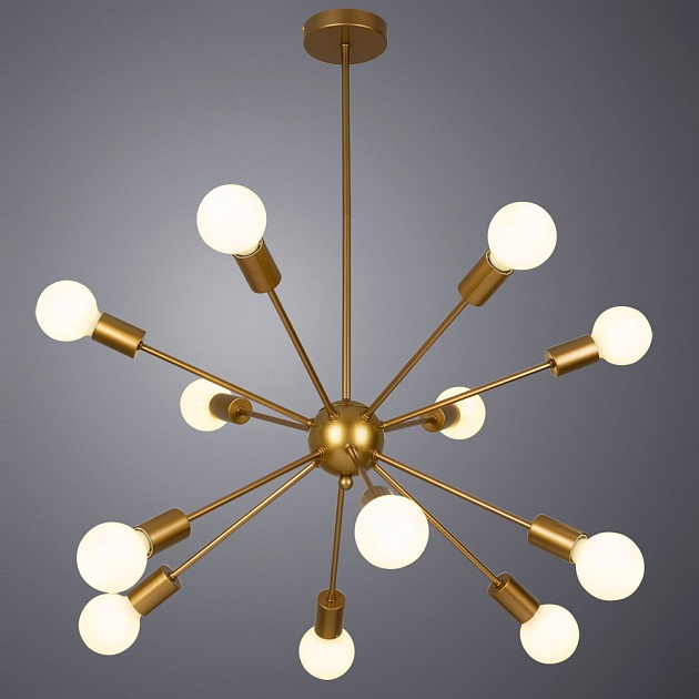Подвесная люстра Arte Lamp Alastor A6702PL-12PB изображение 2 Подвесная люстра Arte Lamp Alastor A6702PL-12PB Фото № 2