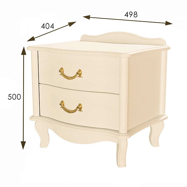 Тумбочка Мебелик Джульетта 008535 изображение 3 Тумбочка Мебелик Джульетта 008535 Фото № 3