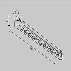 Трековый светодиодный светильник Maytoni Technical Points TR195-3-20W2.7K-M-W 3