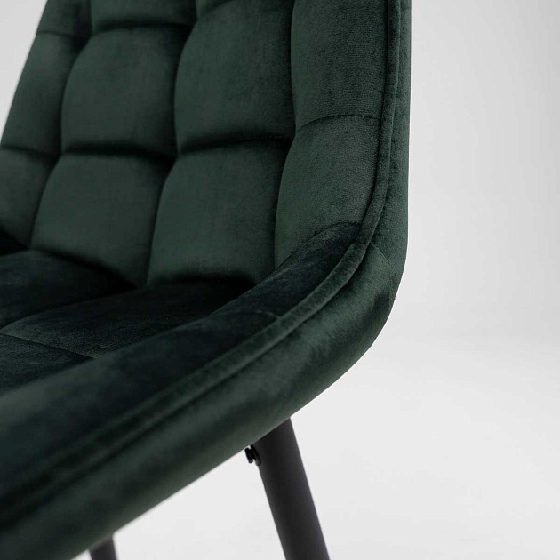 Полубарный стул AksHome Linx темно-зеленый, велюр 86208 Фото № 6