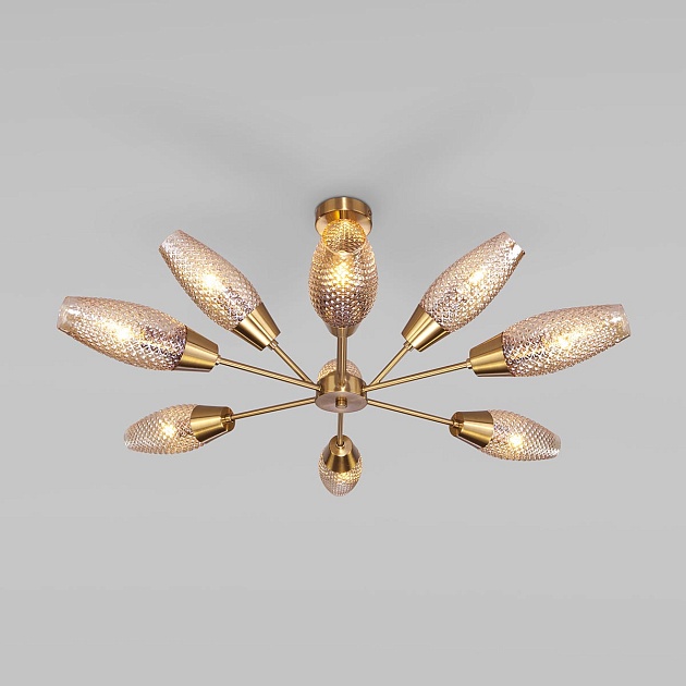 Подвесная люстра Eurosvet Thalia 60140/9 золото Фото № 1