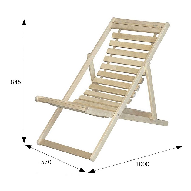Шезлонг Мебелик 45 007771 Фото № 5