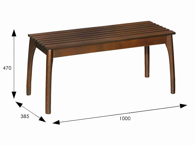 Скамейка Мебелик 007559 изображение 3 Скамейка Мебелик 007559 Фото № 3