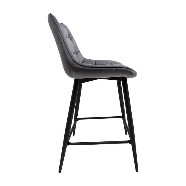 Полубарный стул AksHome Linx темно-серый, велюр 86206 Фото № 8