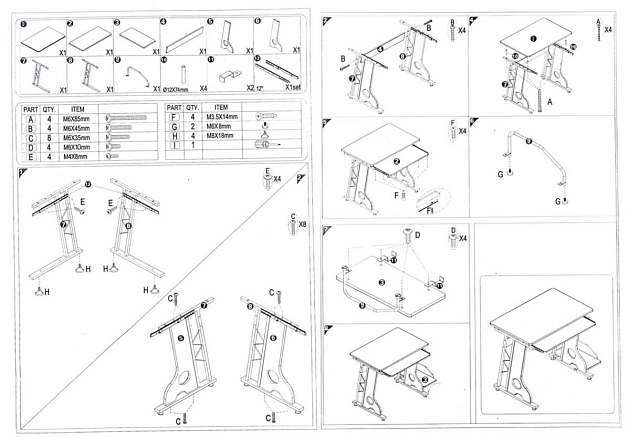 Компьютерный стол Woodville Livia 1680 Фото № 2