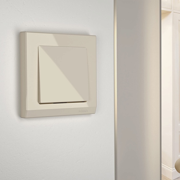 Выключатель одноклавишный Werkel слоновая кость W1110003 4690389155529 изображение 3 Выключатель одноклавишный Werkel слоновая кость W1110003 4690389155529 Фото № 3