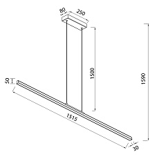 Подвесной светильник Mantra Lineal 8961 1