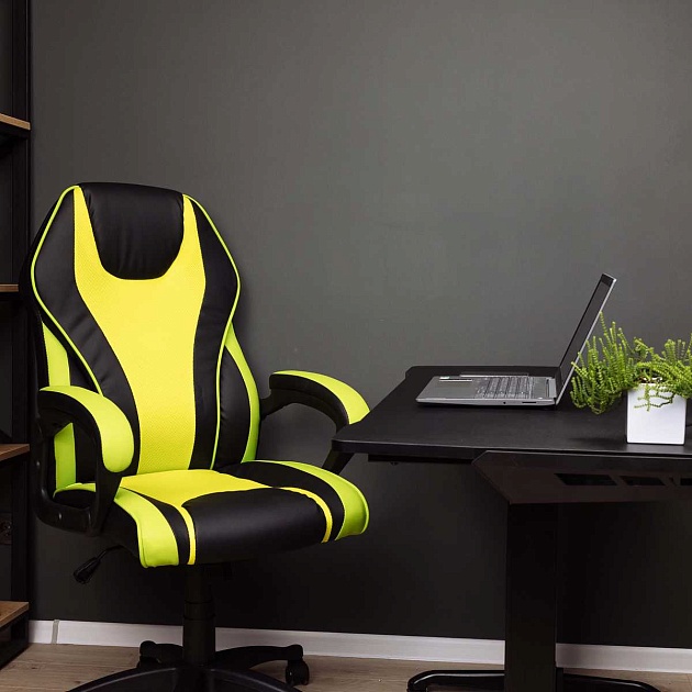 Игровое кресло AksHome Forsage зеленый, экокожа 73356 Фото № 12