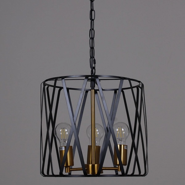 Подвесная люстра Illumico IL1023-3PB-05 BK GD Фото № 5