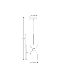 Подвесной светильник Maytoni Cloches MOD113PL-01W 1