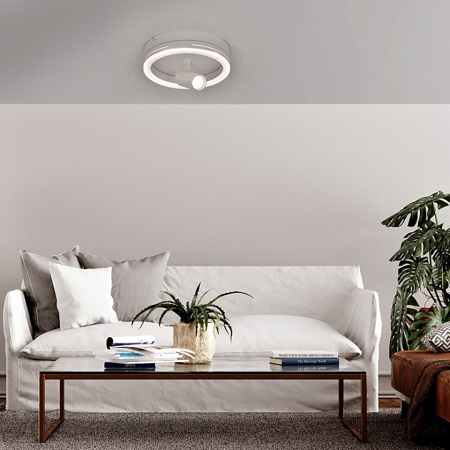 Потолочный светодиодный светильник Escada 20044SMA/02LED WH Фото № 4