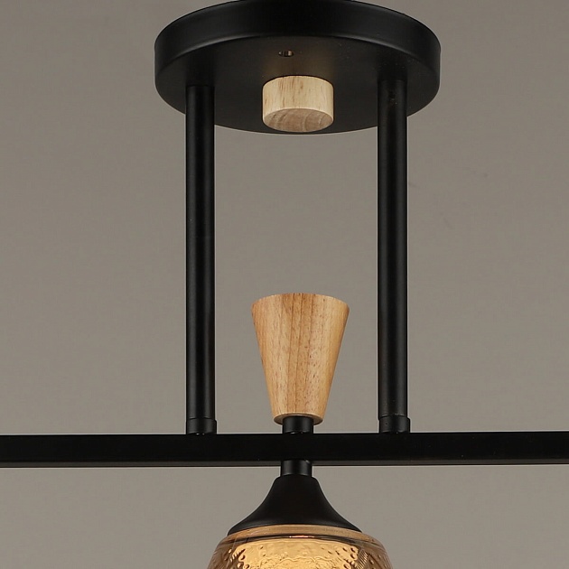 Спот Reluce 04864-0.3-03 BK+WOOD Фото № 2