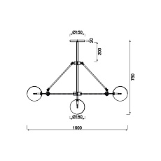 Потолочная люстра Vele Luce Universo VL2052L10 5
