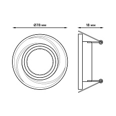Встраиваемый светильник Gauss Aluminium AL015 1