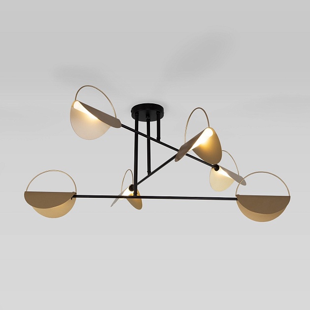 Потолочная люстра Eurosvet Grazia 70148/6 черный/золото Фото № 2