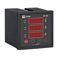 Амперметр AD-963 цифровой на панель (96х96) трехфазный EKF PROxima ad-963