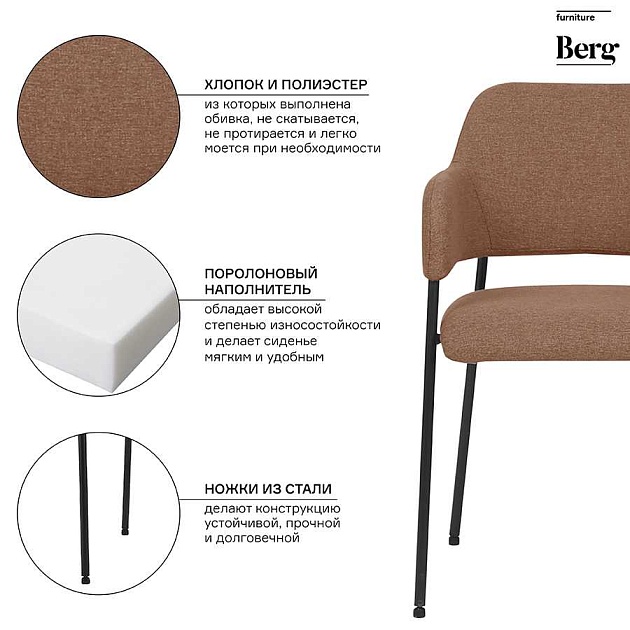 Кухонный стул Bergenson Bjorn Wendy BECH-WEVTEX08 Фото № 2