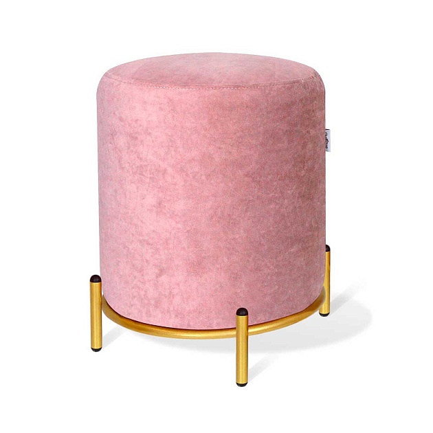 Пуф Sheffilton SHT-B6 пыльная роза/золото 3246784201 Фото № 1