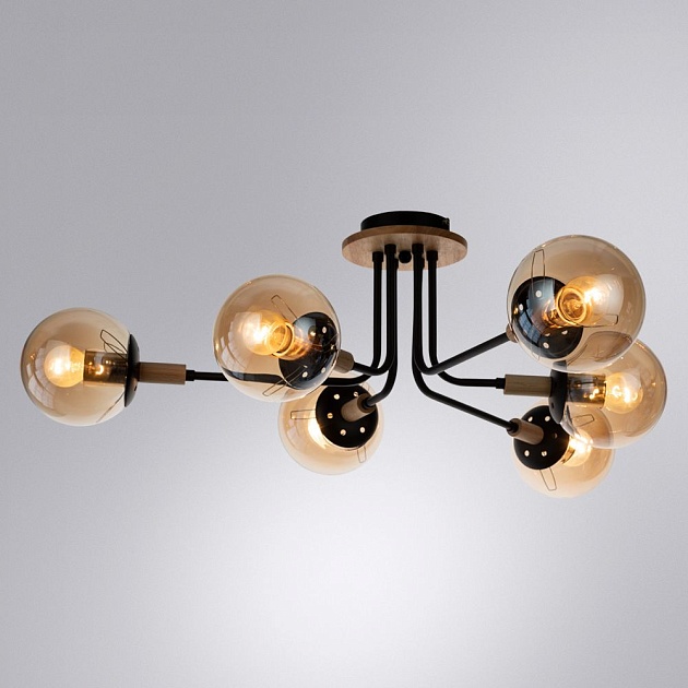 Потолочная люстра Arte Lamp Oxford A2716PL-6BK Фото № 4