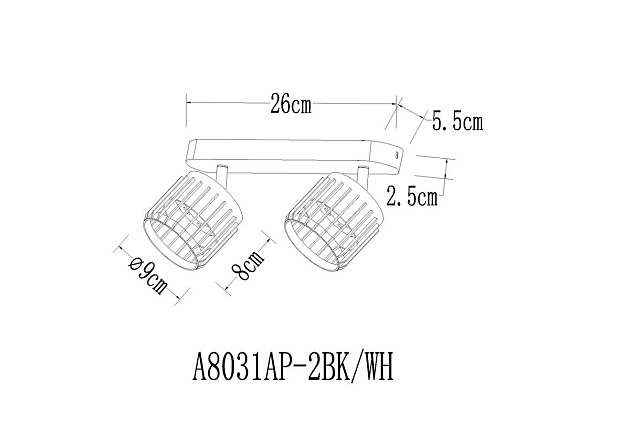 Спот Arte Lamp Atria A8031PL-2WH Фото № 2