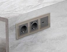 Лицевая панель розетки AMBRELLA VOLT AP6610 1