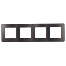 Рамка 4-постовая ЭРА 12 сатин графит 12-5104-12 Б0052535