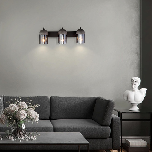 Спот Eurosvet Mars 20122/3 черный/тертый серый Фото № 5