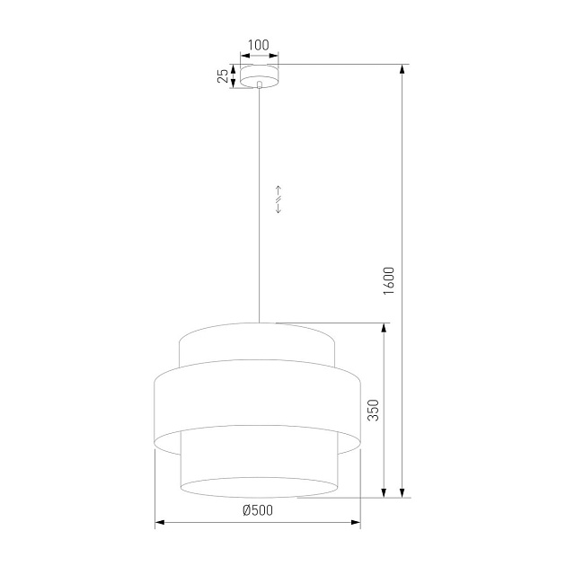 Подвесной светильник TK Lighting 5419 Calisto Фото № 2