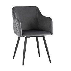 Кухонный стул Stool Group Ника вращающийся велюр серый MC66-5F KD HLR-21