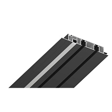 Карнизный профиль шириной 115 мм, черный, 2м Kraab Systems UMBRA 70.14.2
