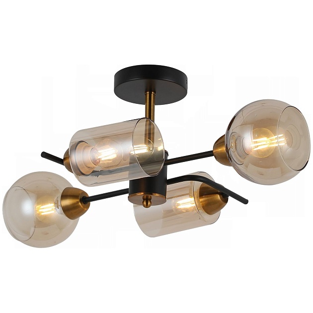 Потолочная люстра Illumico IL8243-4COU-79 BK BR изображение 1 Потолочная люстра Illumico IL8243-4COU-79 BK BR Фото № 1