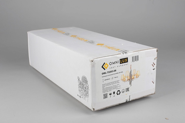 Подвесная люстра Omnilux Porlezza OML-72203-08 изображение 5 Подвесная люстра Omnilux Porlezza OML-72203-08 Фото № 5