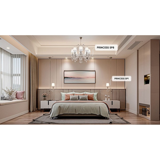 Подвесной светильник Crystal Lux Princess SP1 Фото № 9