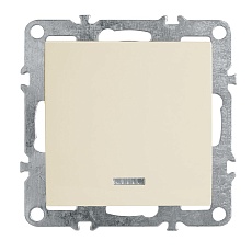 Выключатель одноклавишный Feron Stekker Эрна с подсветкой слоновая кость PSW10-9101-02 39320