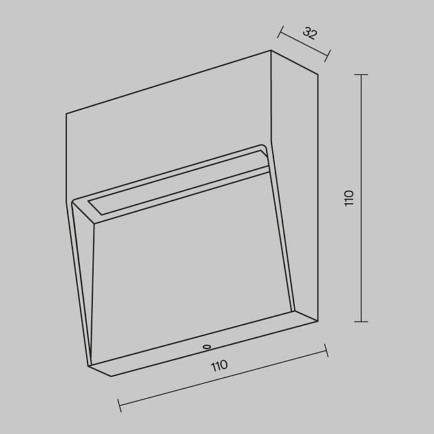 Уличный настенный светодиодный светильник Maytoni Mane O047SL-L3B3K изображение 2 Уличный настенный светодиодный светильник Maytoni Mane O047SL-L3B3K Фото № 2